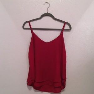 Unbranded Burgundy tank top